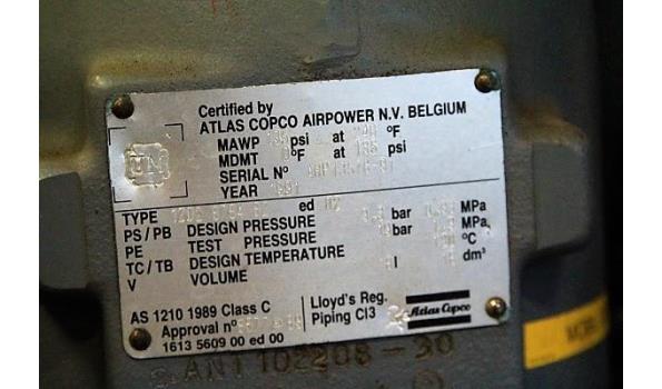 verijdbare compressor ATLAS COPCO XAS 35, sn 320261, werkuren 1312, plus trilboor en toebehoren